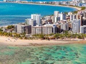 Vista aérea de Maceio en Brasil