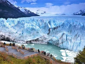 Imagen del Perito Moreno tomada en el Parque Nacional Los Glaciares.